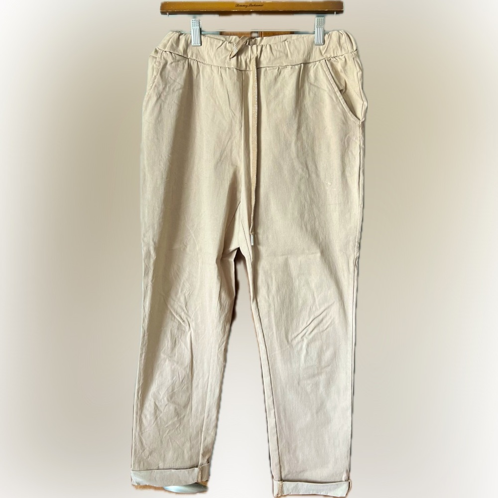 Men's Cream Casual Pants